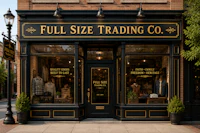 Full Size Trading Co. Store Front Header