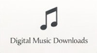 Button link to digital music catalog page.