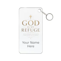 God Is My Refuge Key Fob